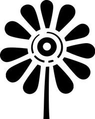 Obraz premium Flower | Minimalist and Simple Silhouette - Vector illustration