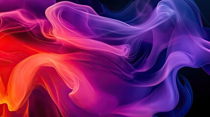 Fototapeta premium Abstract Colorful Swirling Smoke Design Art