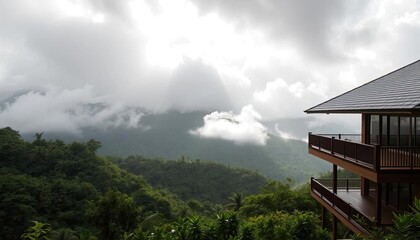 A luxurious house in the mountains
