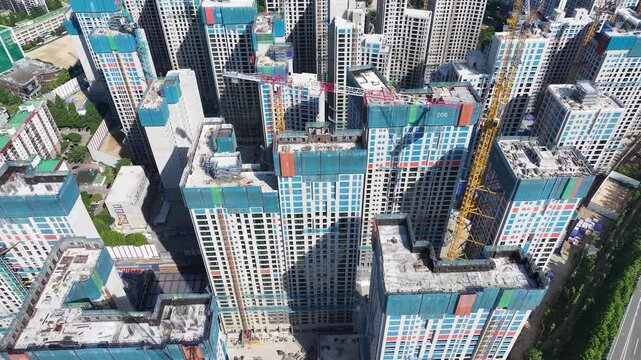 Apartment Construction Site Jamwon Dong Seocho Gu Gangnam Seoul South Korea. 01