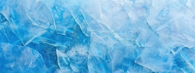 Obraz premium bright close up of blue ice textures showcasing translucent and crystalline patterns that evoke a sense of coldness and clarity.