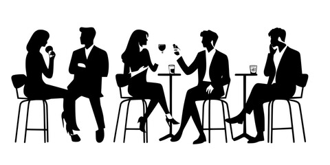 A group of performers collaborating on a contemporary dance piece in rehearsal, Illustration