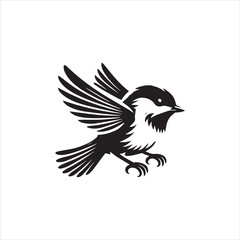 crow on a white background