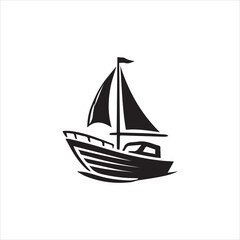 ship isolated on white