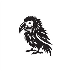 eagle cartoon isolated on white