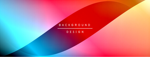 Gradient and shadow wave line geometric background. Vector Illustration For Wallpaper, Banner, Background, Card, Book Illustration, landing page