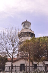 Lighthouse in Sile, Istanbul, Turkey.