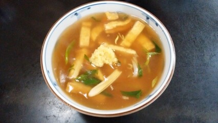 This is Japanese food. Japanese people like to eat it.