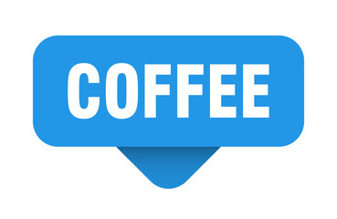 COFFEE banner on transparent background