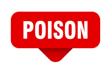 POISON banner on transparent background