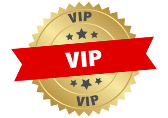 VIP label on transparent background