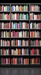 Bookshelf Background  Modern Library Interior  Study Room  Office  Retirement Home