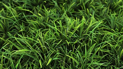 Obraz premium A close-up shot of green grass blades.