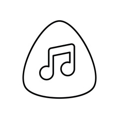 Guitar Pick vector icon