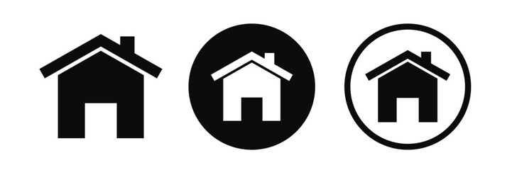 Web home flat icon for apps and websites. Home vector. Web home icon. House icon.