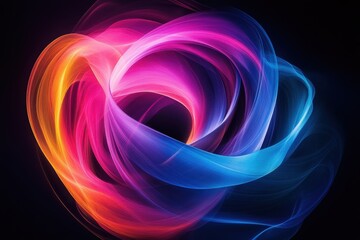 Abstract swirling colors creating a vibrant, dynamic visual effect.