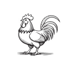 Chicken black silhouette vector illustrations is provide perfect for various applications.