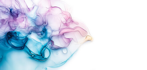 Fototapeta premium Colorful Abstract Swirl With Pastel Tones. Generative AI
