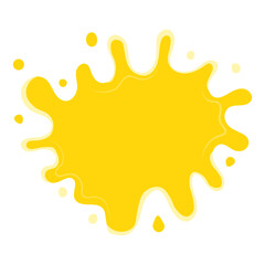 Cheese Drip Illustration on White Background. Isolated Vector in Cartoon Design