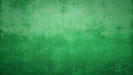 Obraz premium Green Colored Old Wall Texture Background Banner with Copy Space 