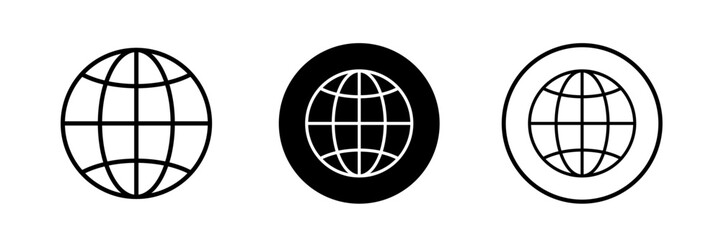 Globe line icons. Earth. Planet icon. World icon.