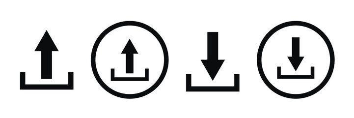 Download icon vector. download and upload icon. Download vector