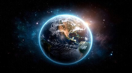 Stunning Earth From Space  Planet  Galaxy  Cosmos  Night  Sunrise  Atmosphere  World