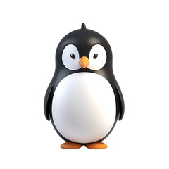 Obraz premium penguin on white