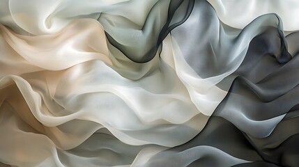 Calming Rhythms Illustration Featuring Soft Waves and Harmonious Abstract Patterns
