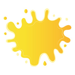 Cheese Splash with Colorful Cartoon Design. Vector Illustration
