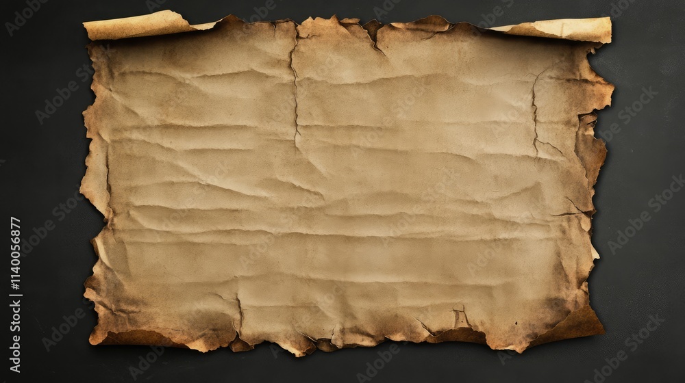 Poster vintage torn paper texture with ragged edges for creative designs blank canvas for text or graphics 