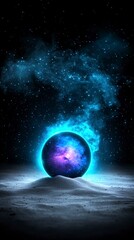 Fototapeta premium Cosmic Sphere Nebula Galaxy Space Fantasy Sci Fi Art