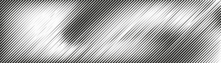 Obraz premium Dynamic diagonal stripe pattern with thin lines and broken angles. Monochrome geometric background. Flat vector illustration isolated