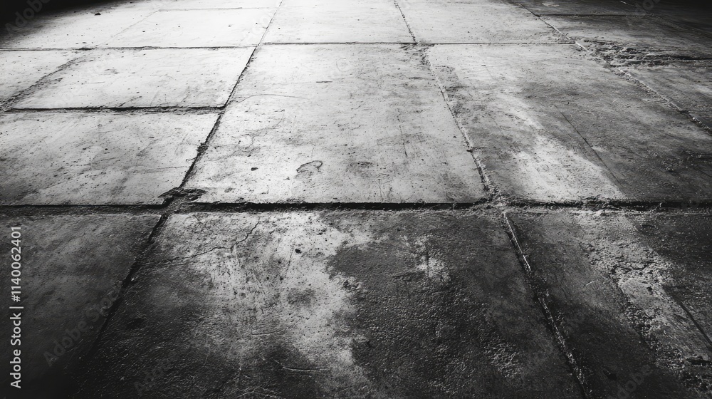 Poster rugged industrial cement floor texture with weathered dirt and grime for background use