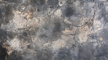 Weathered cracked concrete texture background for industrial and architectural design projects.