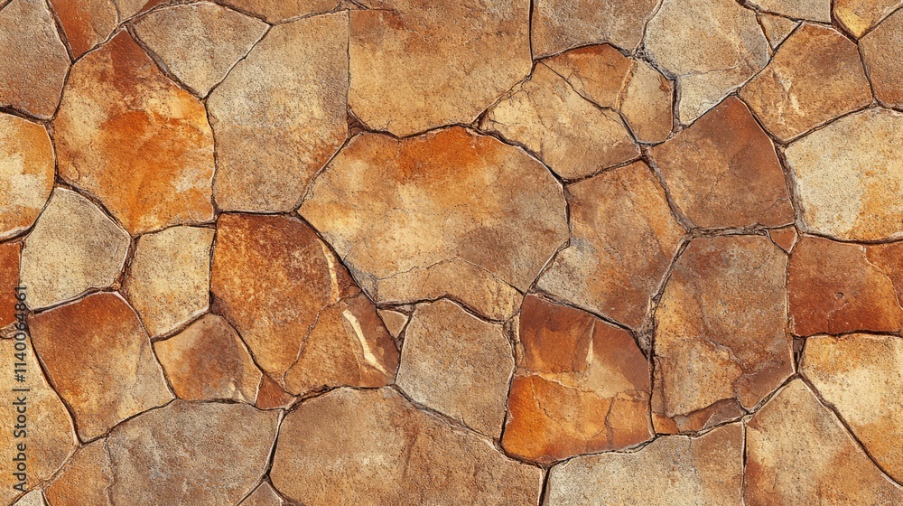 Poster seamless texture of cracked ground surface showcasing earthy tones and unique patterns ideal for bac