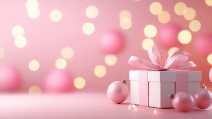 Fototapeta premium Delicate pastel gift boxes whimsical decor for celebrations