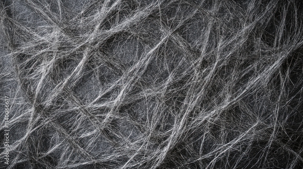 Aufkleber Textured grey paper with visible rough thread pattern creating an artistic backdrop for design and abstract projects