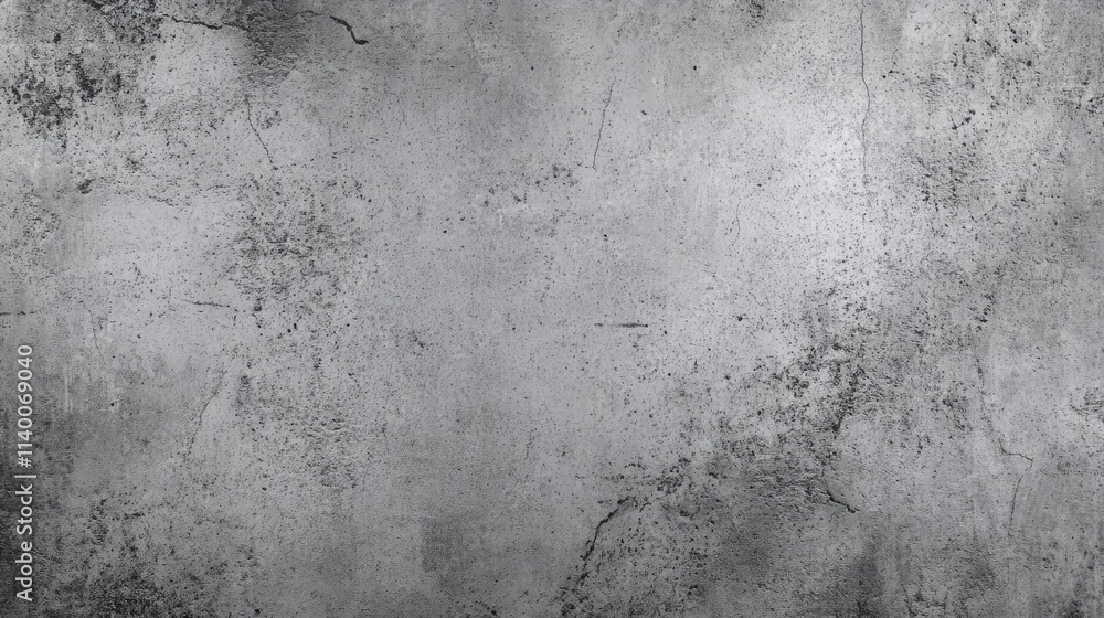 Poster weathered gray cement wall texture with visible cracks and imperfections for background use in desig