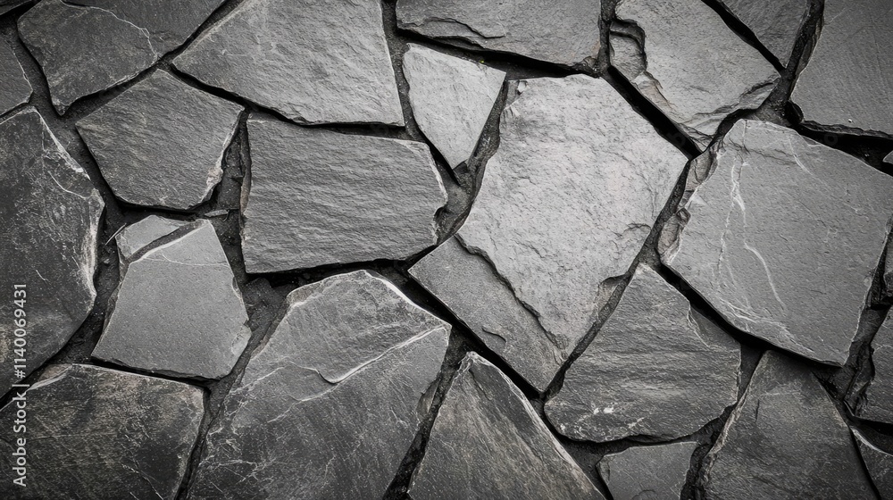 Poster abstract cracked slate tile surface perfect for backgrounds or design elements showcasing texture an