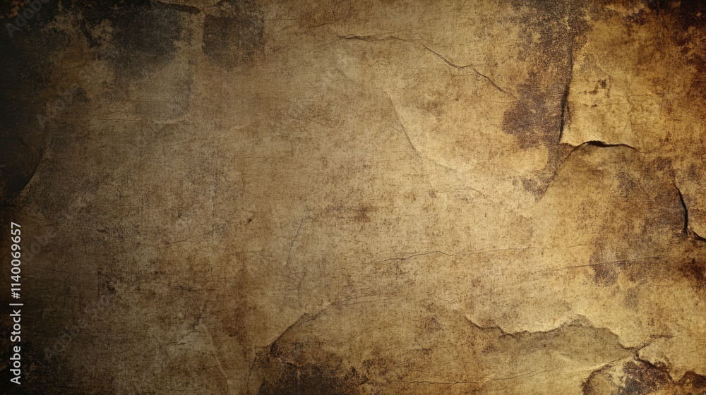 Aufkleber Vintage textured background of aged and crumpled paper with a rustic appearance ideal for creative design and artistic projects