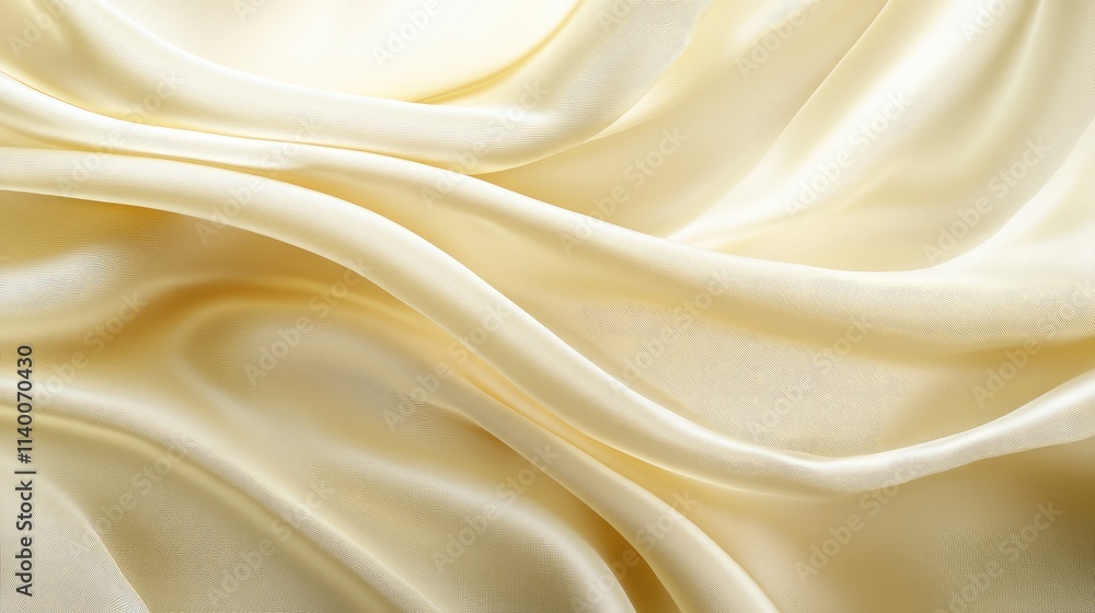 Poster cream satin fabric texture soft waves for elegant background decoration and design use with copy spa