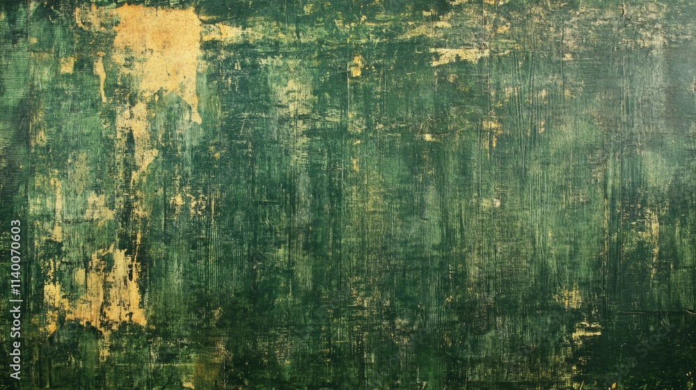 Poster weathered green wooden planks with texture and aging effects ideal for backgrounds in design and art