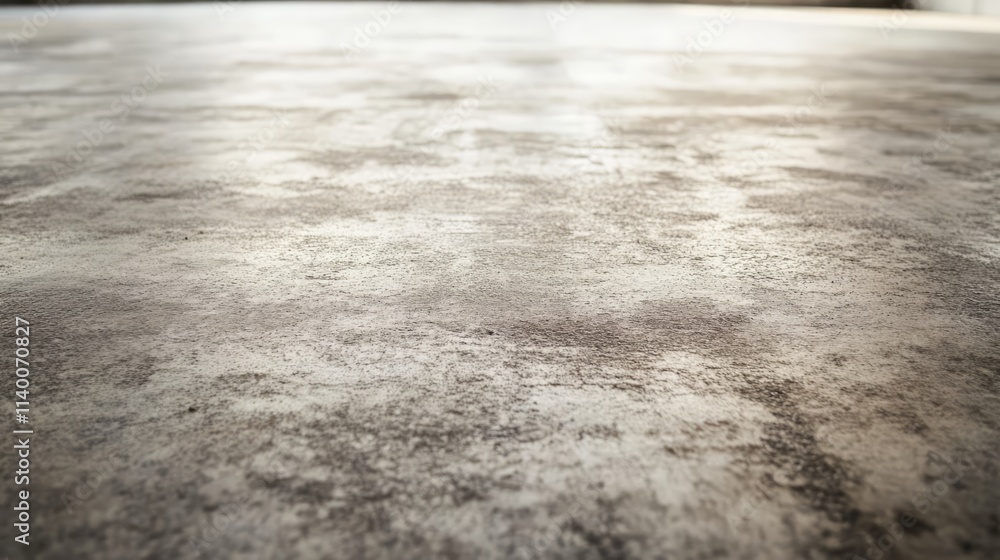 Poster Concrete floor surface with worn texture and grime ideal for backgrounds in industrial and architectural design projects