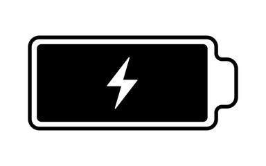 Charge battery full icon PNG. isolate transparent background