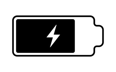 Charge battery icon PNG. isolate transparent background