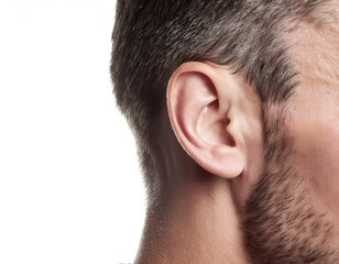 Close up of a man's ear