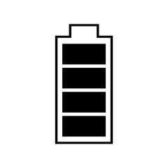 Battery full icon charge level battery PNG. isolate transparent background