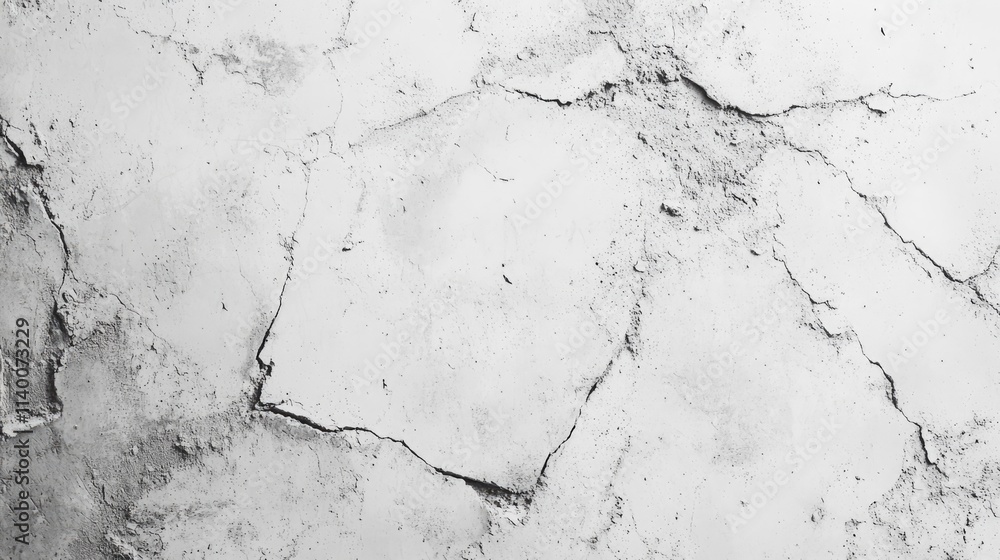 Poster cracked concrete wall texture with detailed patterns and weathered appearance for background design 