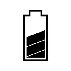 Battery icon charge level battery PNG. isolate transparent background
